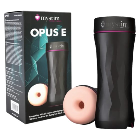 mystim Opus E Donut - Elektro-Masturbator (Natur-Schwarz)
