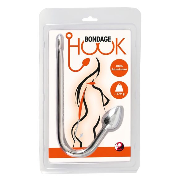 You2Toys - Bondagehakel - Aluminium Anal-Haken (179g) - Silber