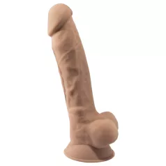 Silexd 7 - Saugnapf-Dildo - 17,5 cm (natur)