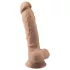 Silexd 7 - Saugnapf-Dildo - 17,5 cm (natur)