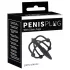 Penisplug - Silikon Eichelkäfig mit Dilator (schwarz)