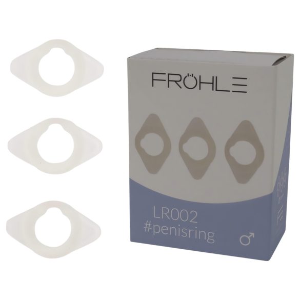 Fröhle LR002 (2,1 cm) - Medizinisches Penisring-Set (3 Stk.)