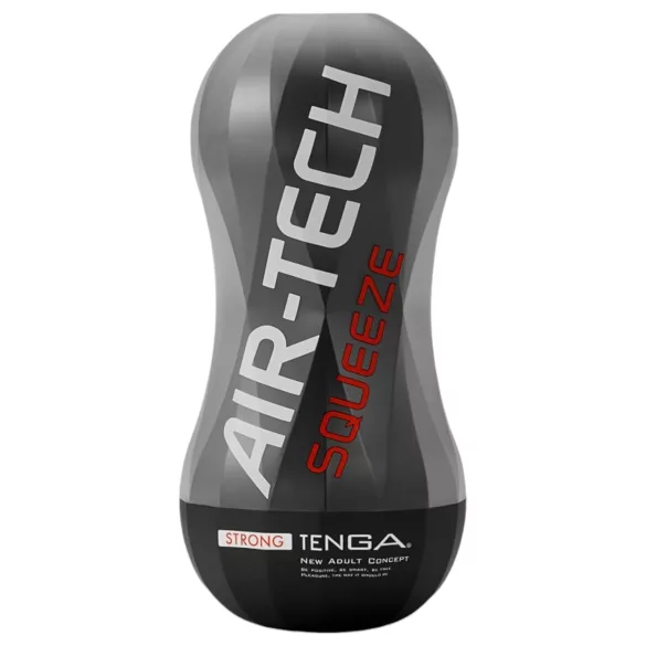 TENGA Air-Tech Squeeze Strong - saugender Masturbator (schwarz)