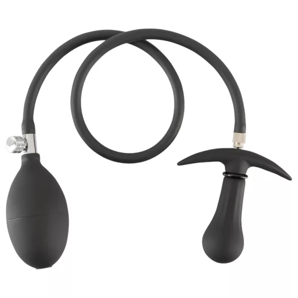 You2Toys - kugelgeladener, aufpumpbarer Analplug (schwarz)