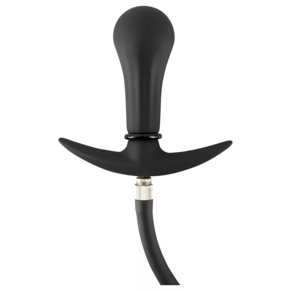 You2Toys - kugelgeladener, aufpumpbarer Analplug (schwarz)