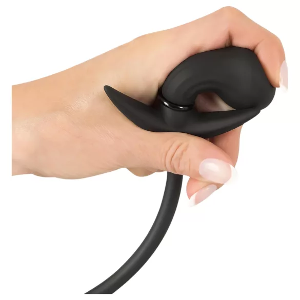 You2Toys - kugelgeladener, aufpumpbarer Analplug (schwarz)