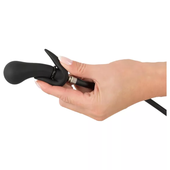 You2Toys - kugelgeladener, aufpumpbarer Analplug (schwarz)