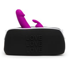 Happyrabbit - Sexspielzeug-Tasche (schwarz) - mittelgroß