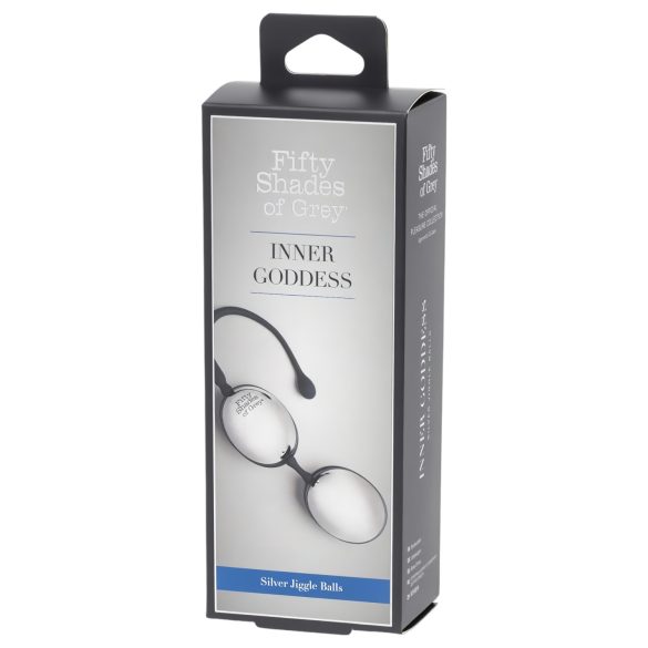 Fifty Shades Inner Goddess - silberne Liebeskugeln