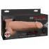 Pipedream Fetish Strap-On 9 - anlegbarer, hohler, spritzender Dildo (hautfarben)