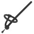 Penisplug - Silikon-Harnröhrendehner und Eichelring (0,6 mm) - Schwarz