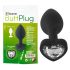 You2Toys Anal Plug - Schwarz mit weißem Stein
