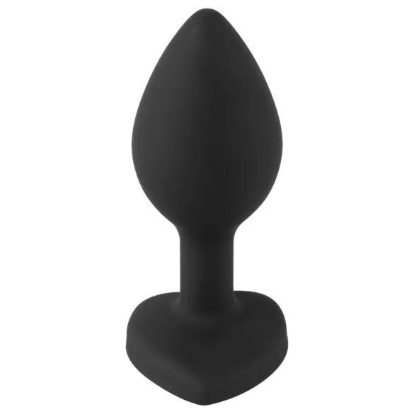 You2Toys Anal Plug - schwarzer Analplug mit weißem Stein