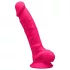 Silexd 7 - Dildo mit Saugnapf und Hoden - 17,5 cm (pink)