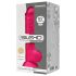 Silexd 9,5 - Saugnapf-Hoden-Dildo - 24 cm (Rosa)