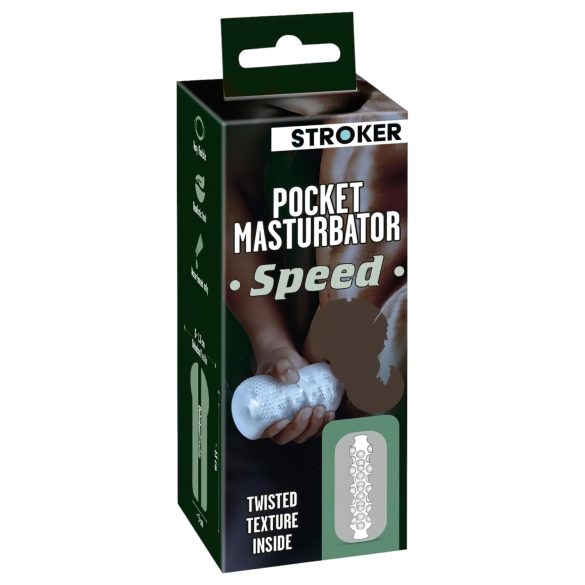 STROKER Speed - Transparenter Masturbator mit realistischer Öffnung