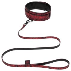 Fifty Shades of Grey - Halsband & Leine (schwarz-rot)