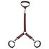 Fifty Shades - Halsfessel-Set (Schwarz-Rot)