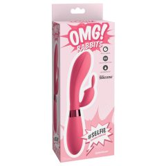   OMG Selfie - wasserdichter G-Punkt-Vibrator mit Klitorisarm (pink)