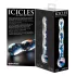 Icicles Nr. 08 - welliger, doppelseitiger Glasdildo (klar-blau)