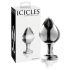 Icicles No. 25 - konischer, gläserner Analplug (transparent)