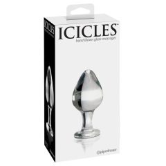   Icicles No. 25 - kegelförmiger, Glas Anal-Dildo (transparent)