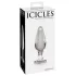 Icicles No. 26 - Kegelförmiger Glas Analplug (transparent)