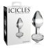 Icicles No. 44 - Kegelförmiger Glas Analdildo (transparent)