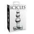 Icicles Nr. 47 - Dreifach-Perlen, Glas Analplug (transparent)