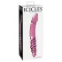 Icicles Nr. 57 - Doppelseitiger Glasdildo mit Penisform (Rosa)