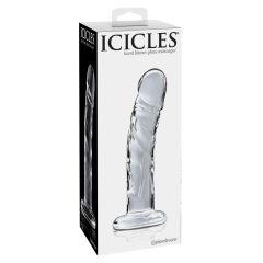 Icicles No. 62 - Penisförmiger Glasdildo (transparent)