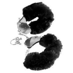 Fetisch - Plüsch Handschellen (schwarz)