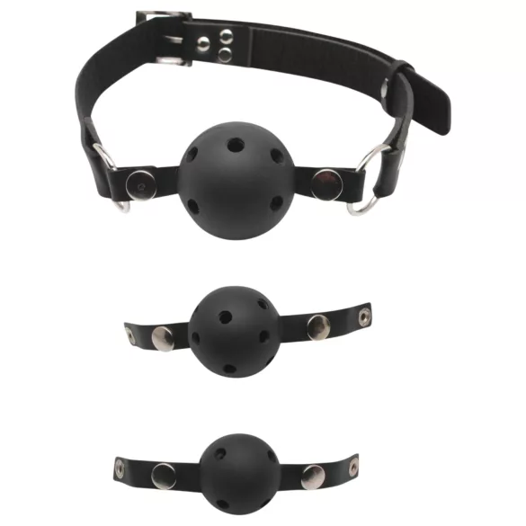 Fetish Fantasy - Mundknebel-Set (schwarz)