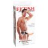 Fetisch Strap-On 8 - Ansteckbarer, hohler Vibrator (natur)