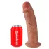 King Cock 10 - großer Dildo mit Saugnapf (25 cm) - dunkel naturfarben