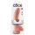 King Cock 9 - Großer Saugnapf-Dildo mit Hoden (23 cm) - Naturfarben