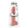 King Cock 11 - Saugnapf-Dildo mit Hoden (28cm) - Natur