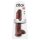 King Cock 11" - Großer Haftbasis-Dildo mit Hoden (28cm) - Braun