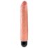 King Cock 25cm Stiffy - Wasserdichter, naturgetreuer Vibrator - Hautfarben