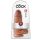 King Cock 9 Chubby - Saugnapf Dildo (23cm) - dunkles Natur