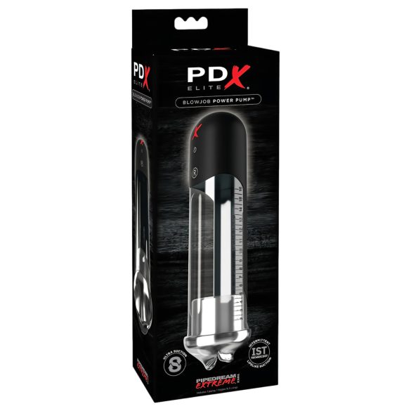PDX Blowjob - Automatische Lippen-Penispumpe (Schwarz)