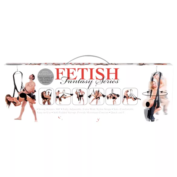 Pipedream - Fetish Fantasy - Sexschaukel mit 360‑Grad‑Drehung (schwarz)