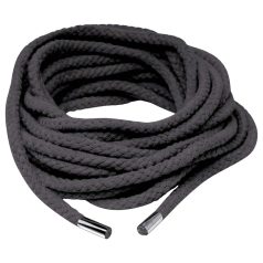 Fetisch Seidenseil - Shibari Bondage-Seil - 10m (schwarz)