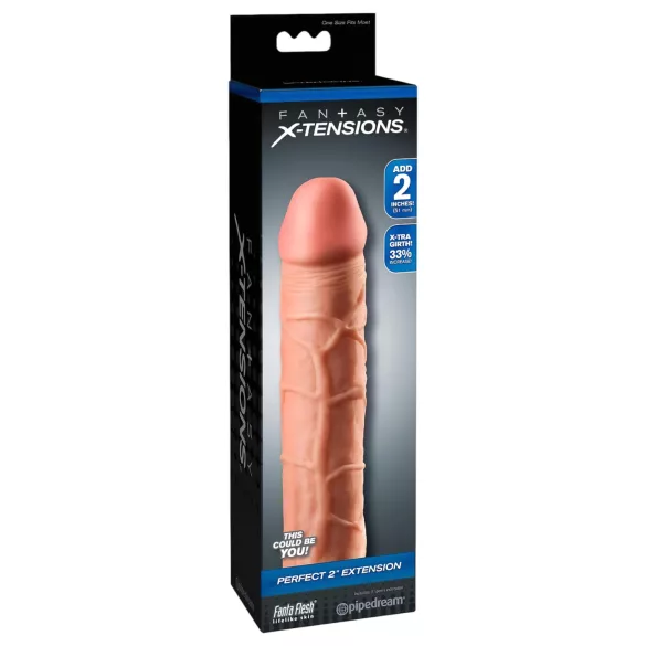 Pipedream - X-TENSION Perfect 2 - naturgetreuer Penismantel (20,3 cm, natur)