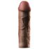 X-TENSION Mega 2 - realistische Penishülle (20,3 cm) - dunkel natur
