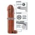 X-TENSION Perfect 2 - Penis-Cover mit Hodenring (19 cm) - dunkel natur