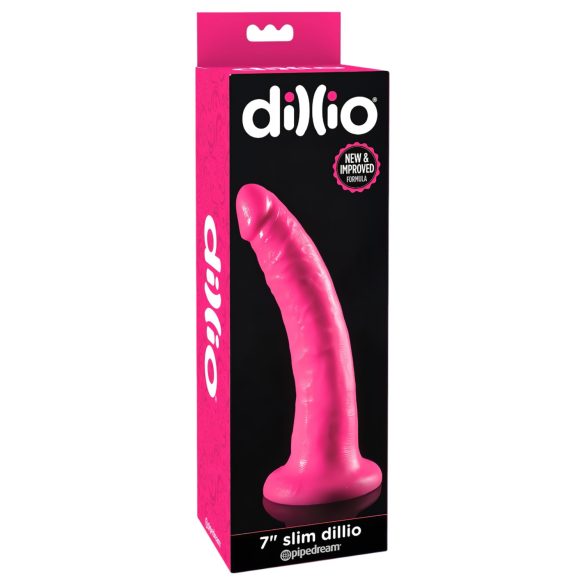 Dillio 7 - Lebensechter Dildo mit Saugnapf (18 cm) - Pink