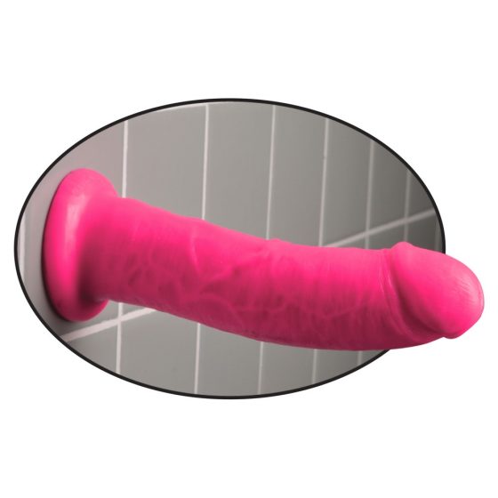 Dillio 8 - Saugfuß, realistischer Dildo (20cm) - Pink