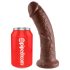 King Cock 8 Dildo (20cm) - Braun