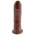 King Cock 8 Dildo (20cm) - Braun